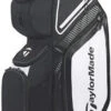TAYLORMADE 2020 8.0 GOLF CART BAG BLACK/WHITE/CHARCOAL -Golf Essentials 32927