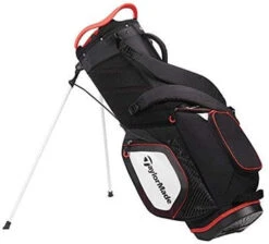 TAYLORMADE PRO 8.0 STAND BAG BLACK/WHITE/RED -Golf Essentials 32937 4