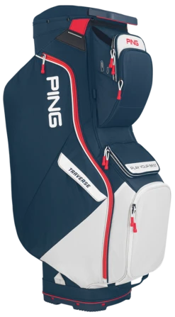 Ping Traverse 214 Cart Bag Navy/White/Red
