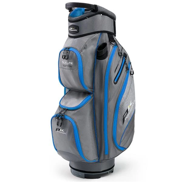 Powakaddy DLX-Lite Cart Bag Gunmetal Blue 3 Powakaddy DLX-Lite Cart Bag Gunmetal Blue