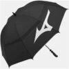 Mizuno Tour Twin Canopy Umbrella Black - White -Golf Essentials UMB19P002 L