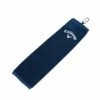 Callaway Tri-Fold Towel 16"x21" Navy -Golf Essentials callaway trifold towel navy