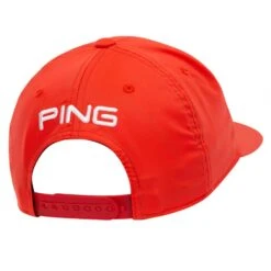 Ping Classic Lite Golf Cap Red/White -Golf Essentials ping classic lite golf cap back view 35980 04 1 1