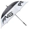 Ping 68" Tour Double Canopy Umbrella White Black -Golf Essentials ping umbrella