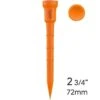 Lignum 72mm Tees 12pk - Spinning Orange -Golf Essentials telt7212so 600x600 733cf8a6 60f5 4004 af07 2fabf7f9173e